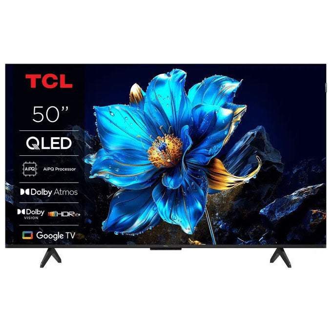 TCL 50T69C TV QLED 50'' 4K Ultra HD Google TV Dolby Vision Atmos Game Master colore Nero