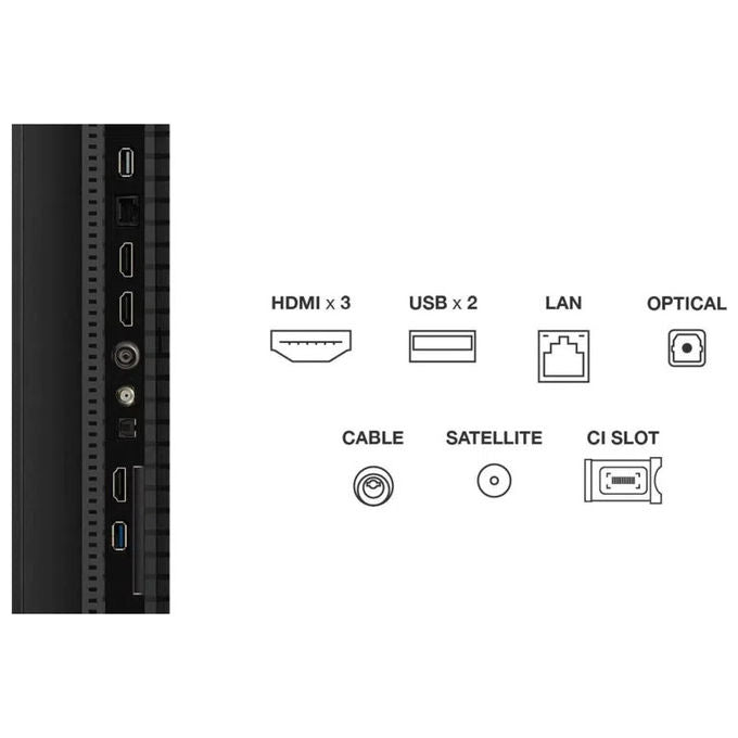TCL 50T69C TV QLED 50'' 4K Ultra HD Google TV Dolby Vision Atmos Game Master colore Nero