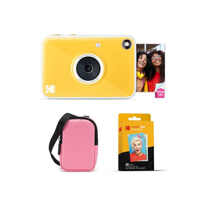Kodak RODOMATICPPK Printomatic+ Fotocamera Istantanea Digitale 10 MP stampa ZINK 2x3'' LED RGB colore Rosa