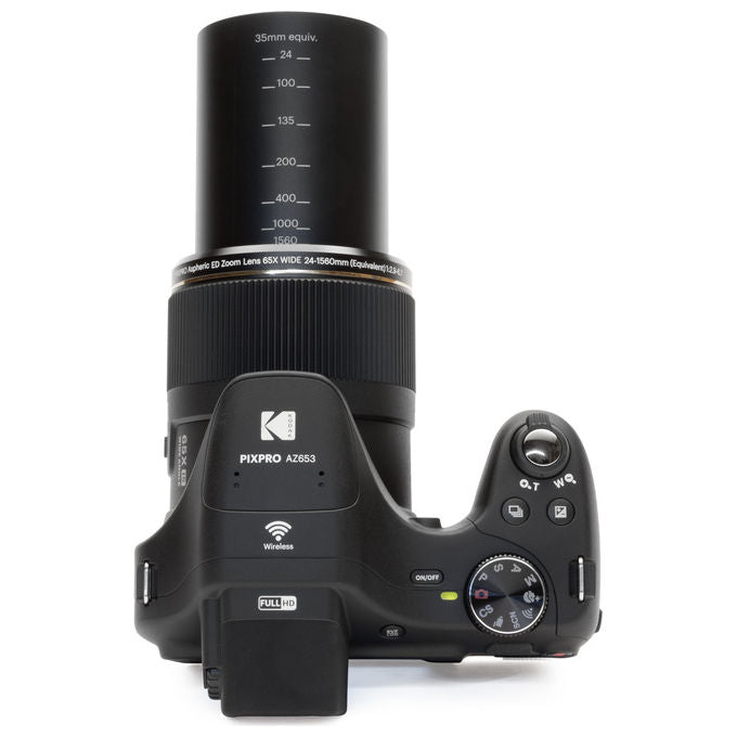 Kodak AZ653 Astro Zoom Fotocamera Bridge 20 MP Zoom Ottico 65x Full HD Wi-Fi colore Nero