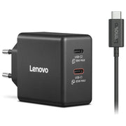 Lenovo G0A6065BEU Caricatore USB-C Doppio GaN 65W 2 Porte USB-C 45W 18W Cavo 1.5 m colore Nero