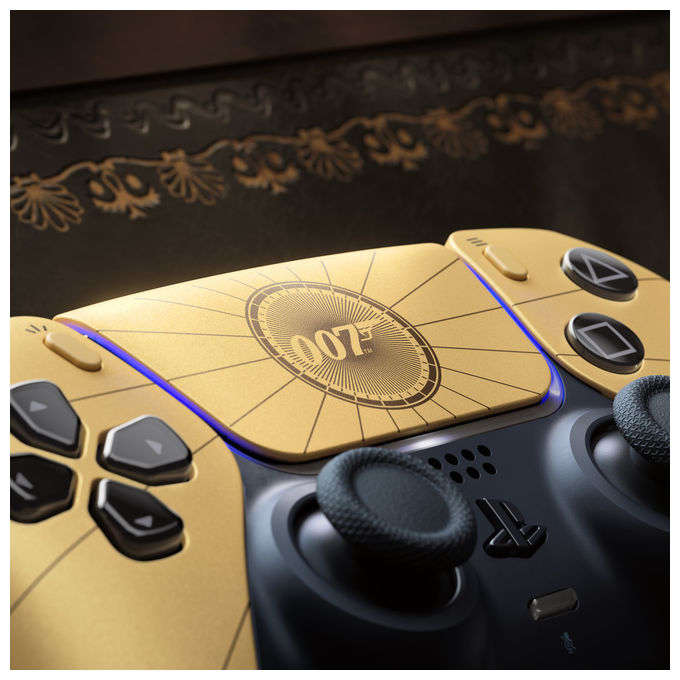 Sony 1000052021 DualSense 007 First Light Limited Edition Controller Wireless PS5 Grilletti Adattivi Feedback Aptico colore Oro