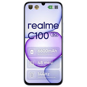 Realme C100 5G Smartphone Dual SIM 6.8'' LCD 144Hz MediaTek Dimensity 6300 4GB 256GB 50MP 6600mAh IP64 colore Viola