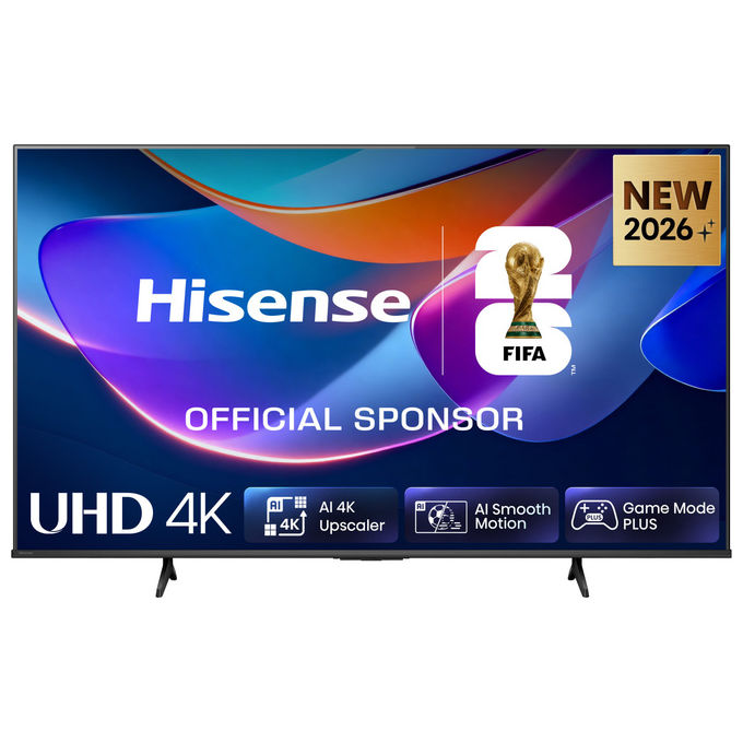 Hisense 50A6S Smart TV 50'' 4K Ultra HD DLED VIDAA HDR10+ Dolby Vision DTS Virtual X Wi-Fi Bluetooth Game Mode colore Nero