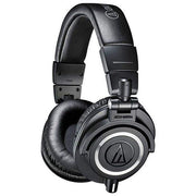 Audio-Technica ATH-M50x Cuffie Monitor Professionali Dinamiche Chiuse Driver 45 mm 38 Ohm 99 dB Cavi Staccabili colore Nero