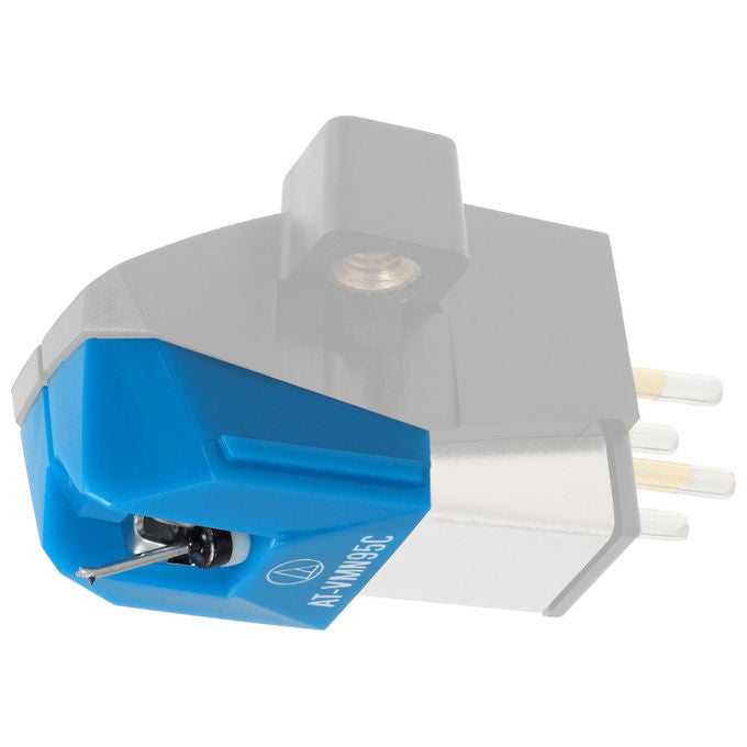 Audio-Technica AT-VMN95C Serie VM95 Puntina di Ricambio Conica 0,6 mil Diamante Cantilever Alluminio colore Blu