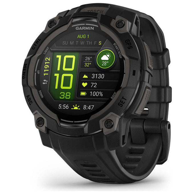 Garmin 010-02936-00 Instinct 3 AMOLED Smartwatch GPS 45 mm 1.2'' 4 GB batteria 18 giorni colore Nero