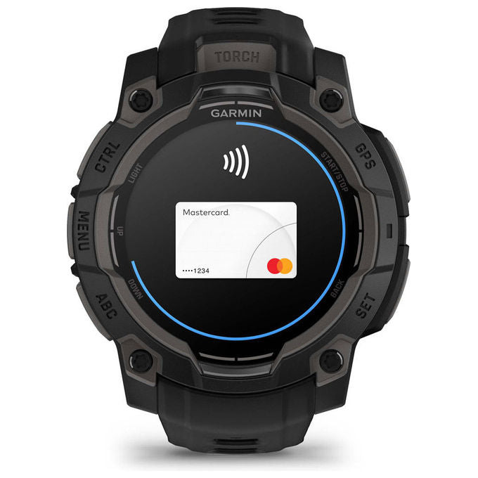 Garmin 010-02936-00 Instinct 3 AMOLED Smartwatch GPS 45 mm 1.2'' 4 GB batteria 18 giorni colore Nero