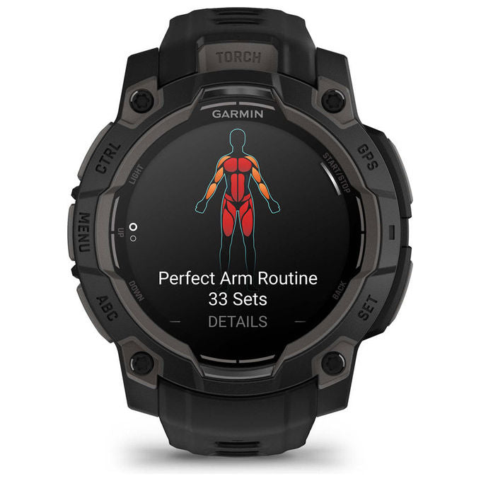 Garmin 010-02936-00 Instinct 3 AMOLED Smartwatch GPS 45 mm 1.2'' 4 GB batteria 18 giorni colore Nero