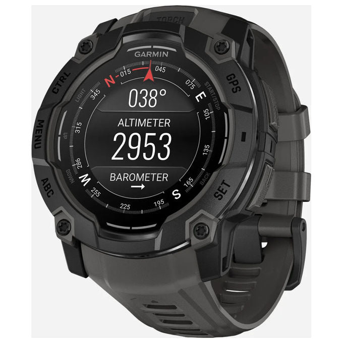 Garmin 010-03020-00 Instinct 3 Smartwatch Sportivo AMOLED 1.3'' 50mm GPS Multi-banda 10ATM Torcia LED GarminPay Autonomia 24 giorni colore Nero