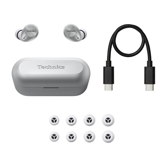 Technics EAH-AZ40M2ES Auricolari True Wireless In-ear Noise Cancelling Bluetooth Multipoint IPX4 7h autonomia colore Argento