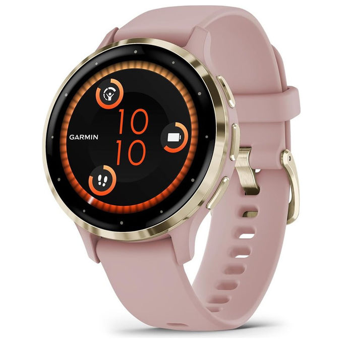 Garmin 010-02785-03 Venu 3S Smartwatch AMOLED 1.2'' 41mm GPS Cardio SpO2 Autonomia 10 giorni GarminPay colore Rosa Dorato
