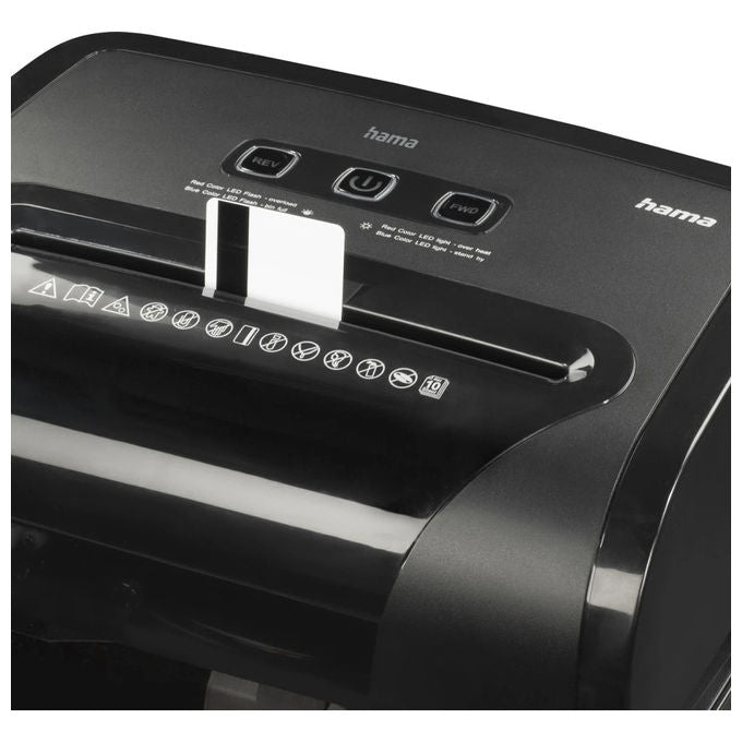 Hama PRIME M100 Distruggidocumenti Microtaglio 10 fogli 20 L 62 dB Livello P-5 T-5 E-4 colore Nero