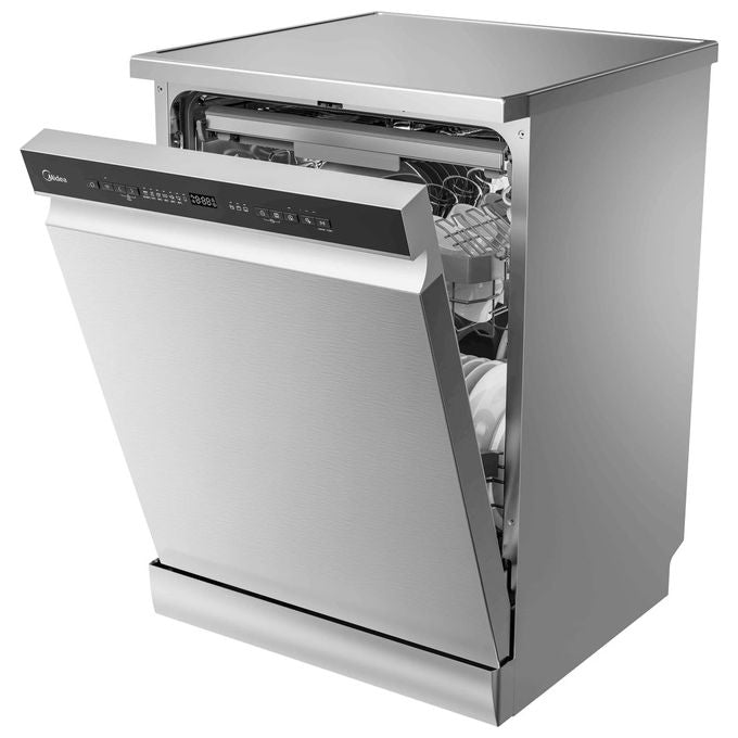 Midea MDWEF1433DSS-WE Lavastoviglie A scomparsa parziale 14 coperti Classe C 44 dB Wi-Fi AquaStop (85x60x55 cm) colore Argento
