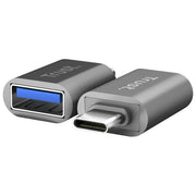 Trust 26221 Calyx Adattatore USB-C a USB-A USB 3.2 Gen 2 10 Gbps Ricarica 18 W 2 pezzi colore Argento