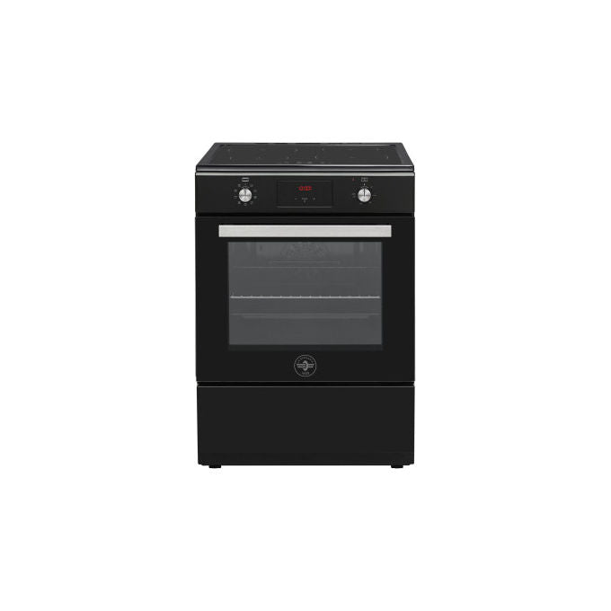 Bertazzoni La Germania SE664INE Cucina a Induzione 60 cm 4 Zone Forno Elettrico Multifunzione 69 L Classe A (85x60x60 cm) colore Nero