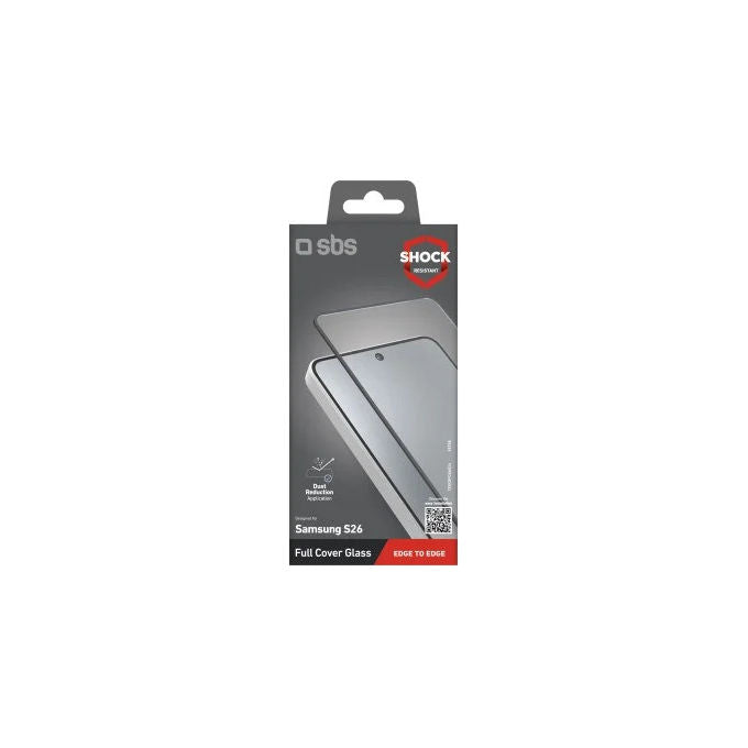 SBS TESCRFCSAS26 Vetro Temperato Full Cover per Samsung Galaxy S26 0,33 mm colore Nero