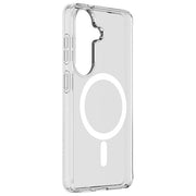 Cellularline CLEARMAGALS26PLT Clear Mag Custodia Cover Samsung Galaxy S26 Plus Rigida Bordo Gomma Qi2 MagSafe Anti-ingiallimento Antibatterica colore Trasparente