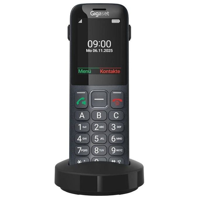 Gigaset S30853-H1236-R101 Comfort 600 SIM Telefono 4G VoLTE Display 2.4'' Bluetooth 5.0 Batteria 1000 mAh colore Antracite