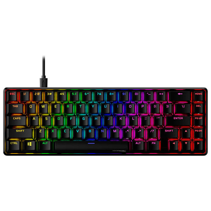 HyperX B4QS3AA#ABA Origins 2 Tastiera Gaming 65% Switch HyperX Linear Red USB 8000 Hz colore Nero
