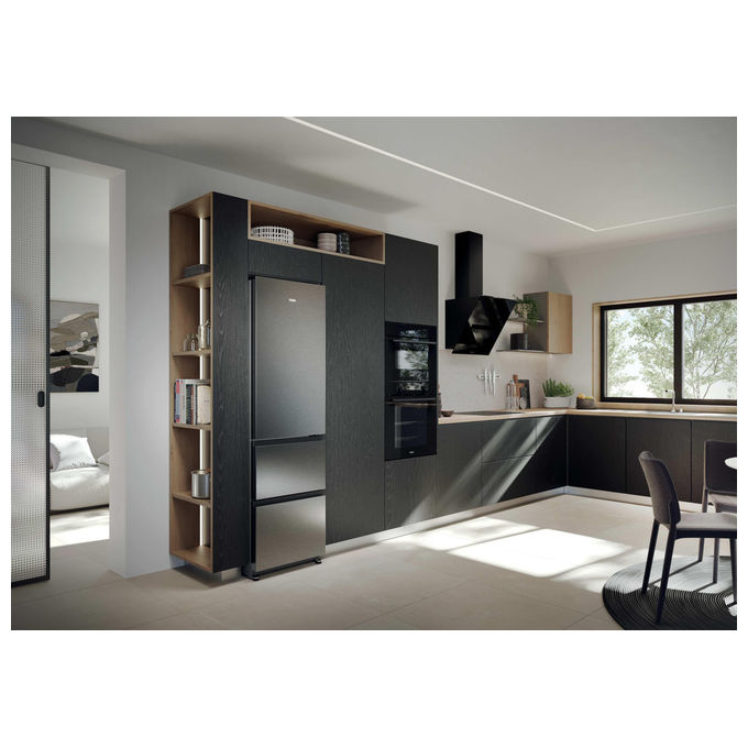 Haier HTR3518DNMX frigorifero combinato 303 L 185 cm classe D 35 dB Total No Frost colore Acciaio inox