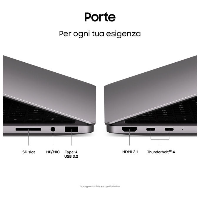 Samsung NP960UJHXG6IT Galaxy Book6 Ultra Notebook 16 pollici Intel Core Ultra 7 356H 32GB RAM 1TB SSD NVIDIA RTX 5060 colore Grigio