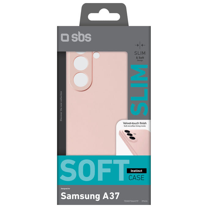 SBS TEINSTSAA37P Instinct Cover Samsung Galaxy A37 TPU Microfibra Resistente Urti e Graffi colore Rosa
