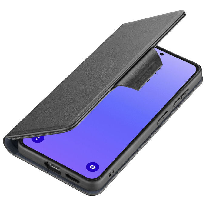 Cellularline BOOKAG2GALA37K Book Agenda 2 Custodia a Libro Samsung Galaxy A37 Ecopelle Chiusura Magnetica RFID NFC Stand colore Nero