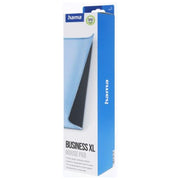 Hama 00126877 Business XL Tappetino per Mouse 70x30 cm Superficie Tessuto Fondo Antiscivolo Bordi Cuciti colore Nero