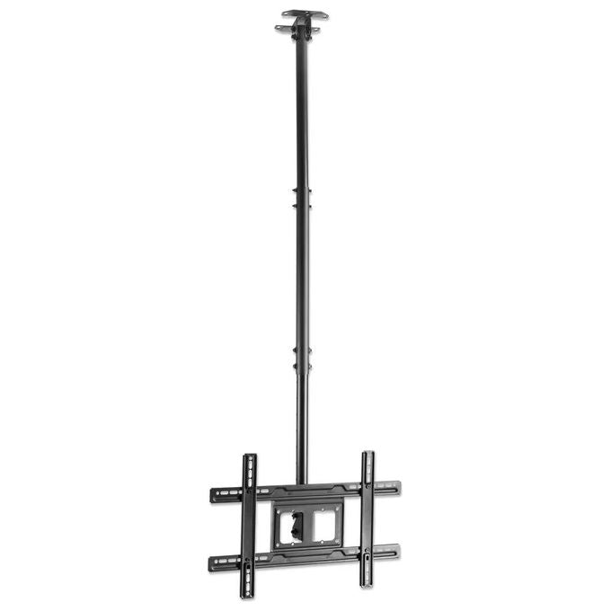 Manhattan 462051 Supporto da Soffitto TV 37'' 80'' Full Motion Altezza Regolabile VESA 600x400 50 Kg colore Nero