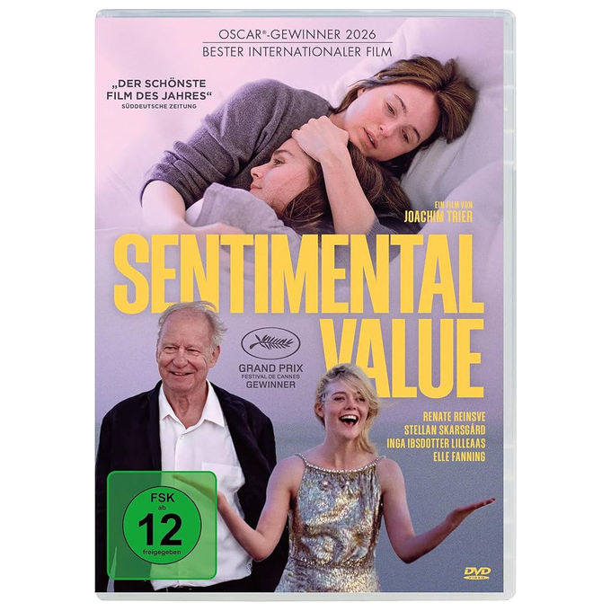 Plaion Pictures Sentimental Value DVD Commedia Joachim Trier Stellan Skarsgard Elle Fanning Area 2 PAL 135 min