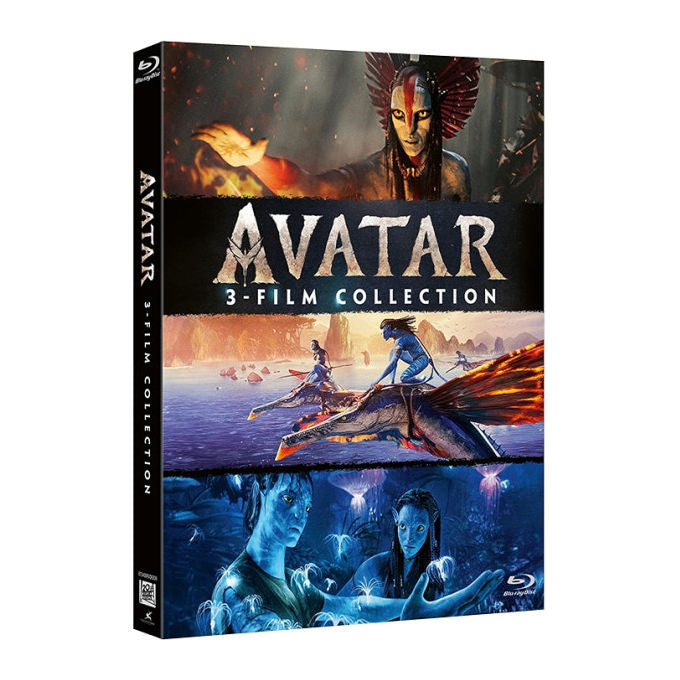 Eagle Pictures Avatar 3 Movie Collection Cofanetto 3 Blu-ray James Cameron Avatar La Via dell'Acqua Fuoco e Cenere 1080p