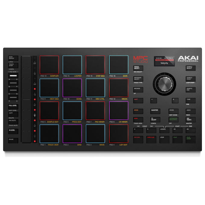 Akai MPCSTUDIO2 MPC Studio MK2 Controller MIDI USB 16 Pad RGB Display LCD Software MPC incluso colore Nero