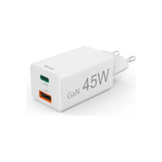 Hama 00201993 Caricabatterie da rete 2 porte USB-C USB-A 45 W GaN Ricarica rapida Power Delivery Quick Charge colore Bianco