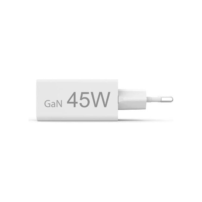 Hama 00201993 Caricabatterie da rete 2 porte USB-C USB-A 45 W GaN Ricarica rapida Power Delivery Quick Charge colore Bianco