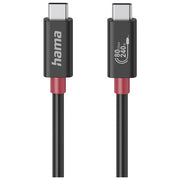 Hama 00200799 Cavo USB-C USB4 Gen 4x2 80 Gbit-s 240W 1 m colore Nero