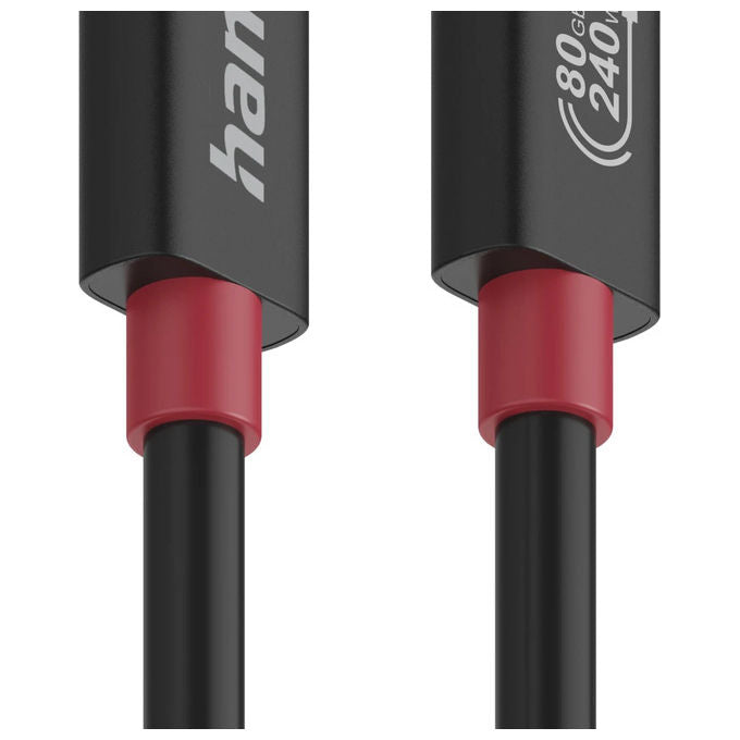 Hama 00200799 Cavo USB-C USB4 Gen 4x2 80 Gbit-s 240W 1 m colore Nero