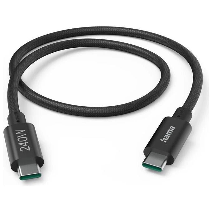 Hama 00200649 Cavo USB-C Full Featured E-Marker USB 3.2 Gen1 5 Gbps 100W 4K 1.5 m colore Nero