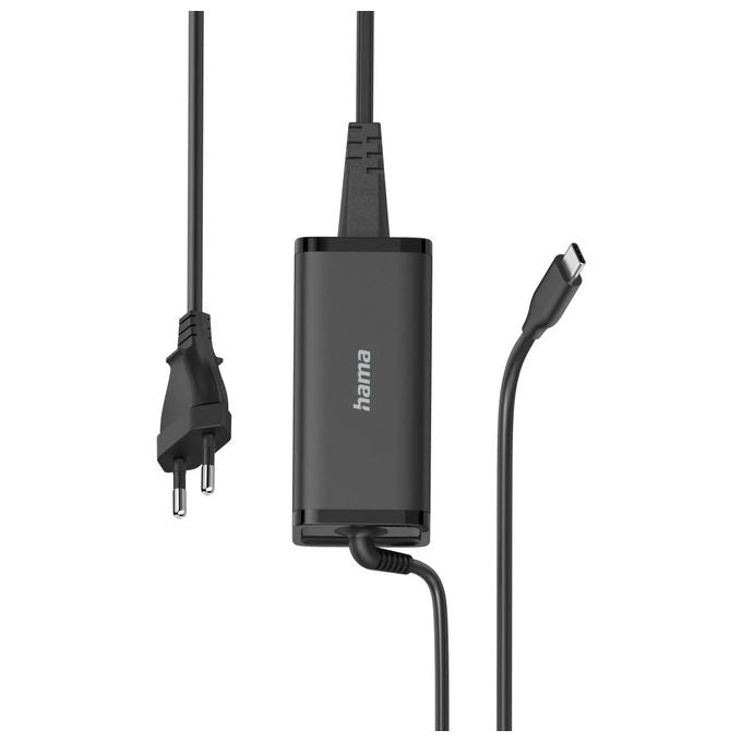 Hama 00200024 Alimentatore USB-C GaN 100 W Power Delivery 3.0 5-20V compatibile Laptop Tablet colore Nero