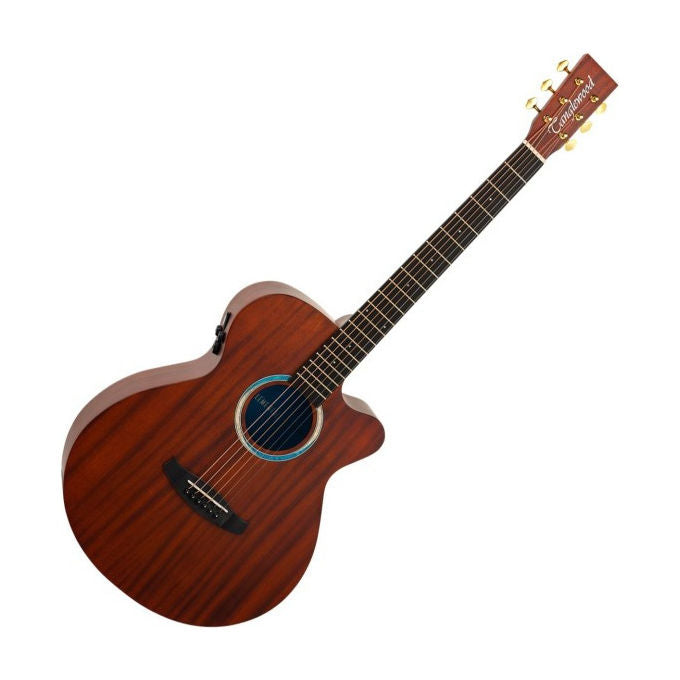 Tanglewood TE4CEBL Elemental Line Chitarra Elettroacustica Super Folk Top Mogano Massiccio RE02 EQ colore Natural Satin