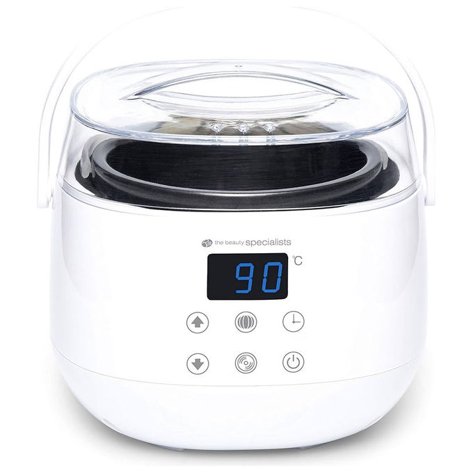 Rio WXHR Scaldacera Professionale 500 ml Display LCD Temperatura Regolabile 80°C 130°C Timer Automatico Vasca Silicone Antiaderente