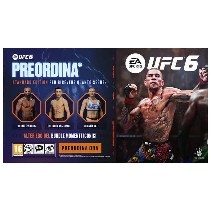 Electronic Arts ELA167386 EA SPORTS UFC 6 Videogioco PS5 Lotta Multiplayer Online PEGI 16 PlayStation 5
