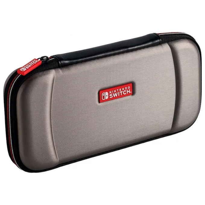 BigBen SWITCHSTORCASEGREY Custodia Rigida di Trasporto Nintendo Switch OLED colore Grigio