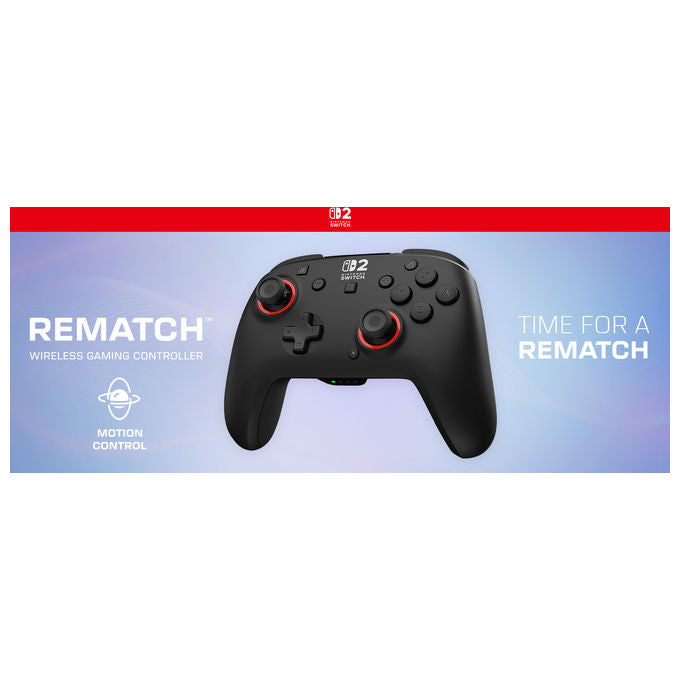 Turtle Beach TBC-8105-05 Rematch Controller Gamepad Wireless Nintendo Switch 2 Switch Lite OLED Levette TMR 40h colore Nero