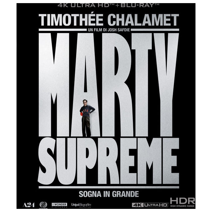 Eagle Pictures Marty Supreme Blu-ray 4K Ultra HD + Blu-ray HD 2 Dischi Timothée Chalamet Josh Safdie Drammatico Biografico