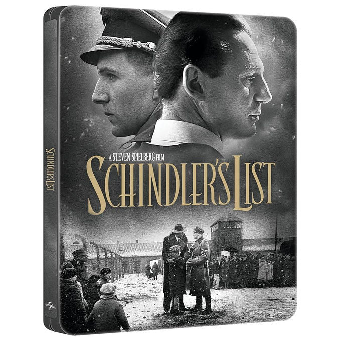 Plaion Schindler's List Steelbook Blu-ray 4K UHD 2 Blu-ray Edizione Limitata 3 Dischi Dolby Atmos Steven Spielberg 1993
