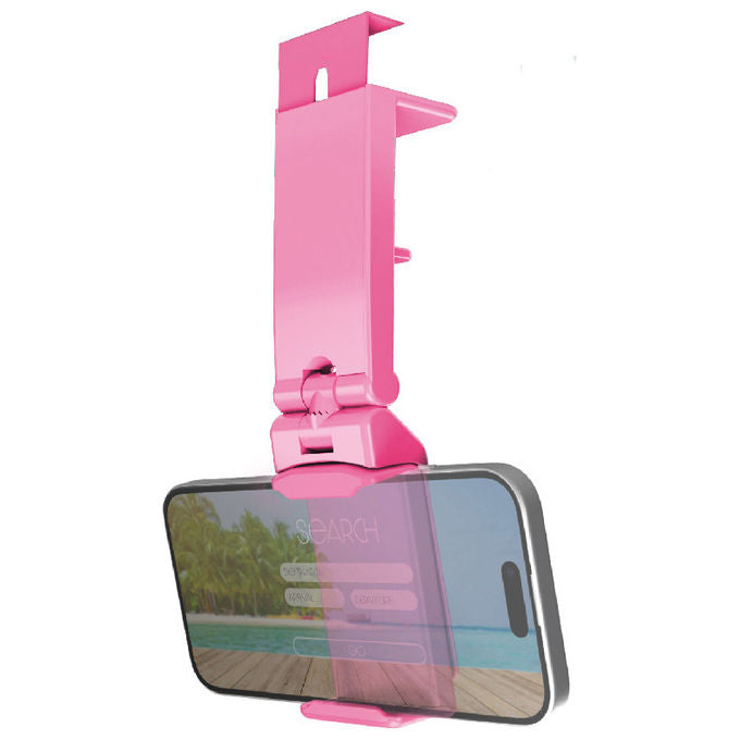 SBS MHSUPPBEACHP Supporto Smartphone da Viaggio Pieghevole Clip 360° compatibile fino a 90 mm colore Rosa