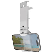 SBS MHSUPPBEACHW SUNGRIP Supporto Smartphone da Viaggio Universale Rotazione 360° Braccio Regolabile Clip fino a 35 mm colore Bianco
