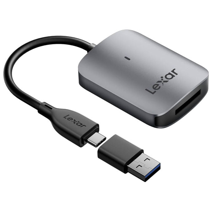 Lexar LRW515U Lettore di Schede CFexpress Type A USB 3.2 Gen 2 USB-C e USB-A fino a 900 MB-s Plug and Play