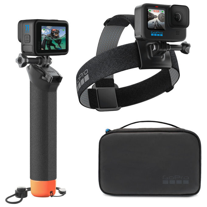 GoPro AKTES-003-VN Adventure Kit 3.0 Kit Accessori Action Cam impugnatura galleggiante fascia testa colore Nero